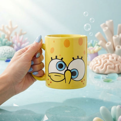 Taza de Cerámica Esponja con boca en la Base (350 ml)