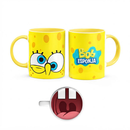 Taza de Cerámica Esponja con boca en la Base (350 ml)