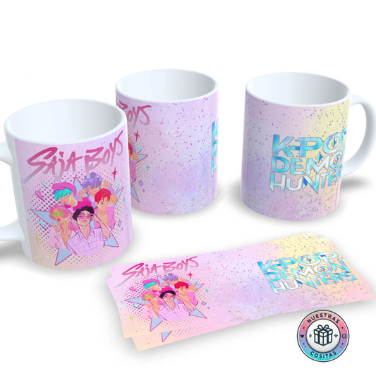Taza K-Pop Demon Hunters ✨ Personalizable diseño 25