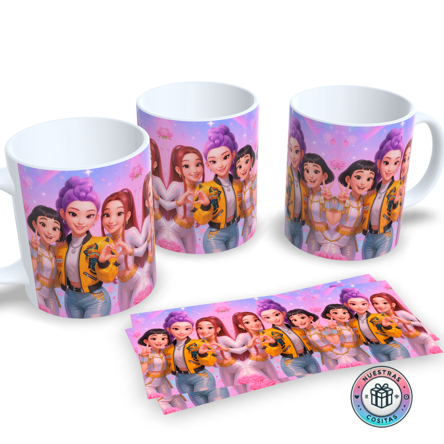 Taza K-Pop Demon Hunters ✨ Personalizable diseño 39