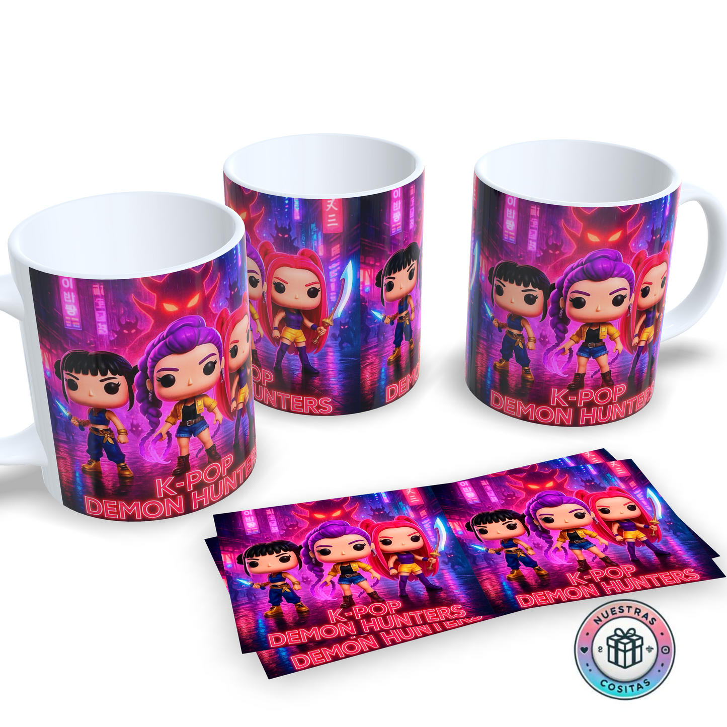 Taza K-Pop Demon Hunters ✨ Personalizable diseño 40