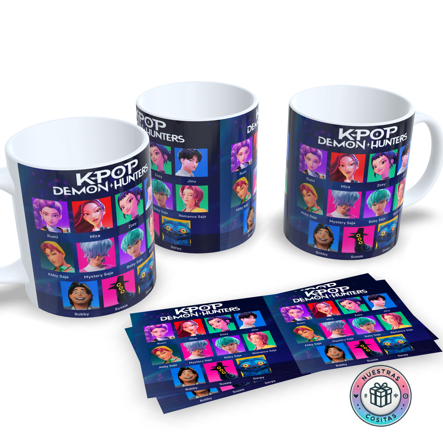 Taza K-Pop Demon Hunters ✨ Personalizable diseño 46
