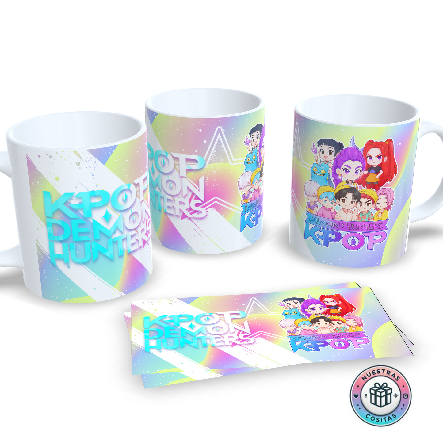 Taza K-Pop Demon Hunters ✨ Personalizable diseño 50