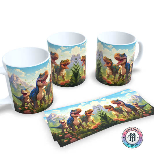 Taza Dinosaurios Realistas – Aventura en la Naturaleza