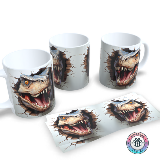 Taza Dinosaurio Realista Rompepared – Estilo Impactante