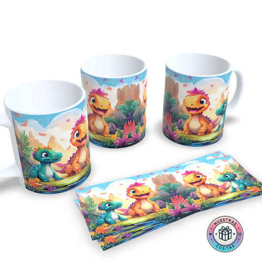 Taza Dinosaurios Infantiles – Aventura jurásica con encanto