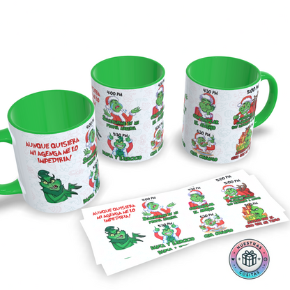 Taza Grinch Divertida Navidad - Regalo Original Anti Navidad - Diseño 1