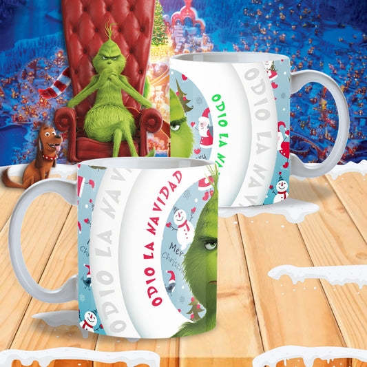 Taza Grinch Divertida Navidad - Regalo Original Anti Navidad - Diseño 7