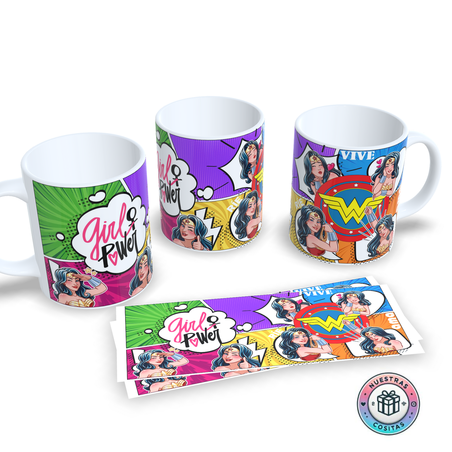Taza Personalizada Día de la Mujer - Wonder Woman