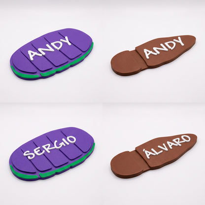 Letrero Huella Toy Story Personalizada – Nombre Relieve 3D 🤠🚀