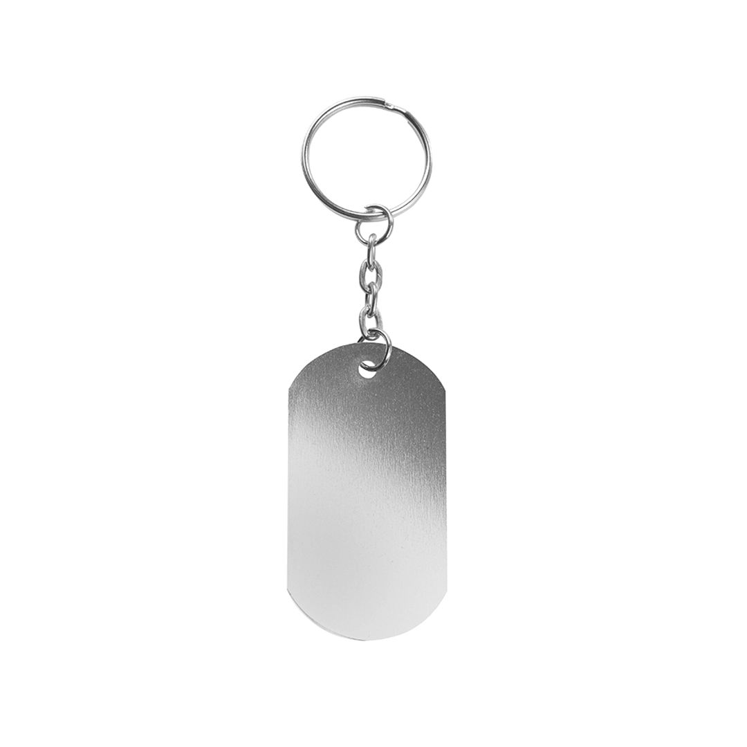Llavero Placa Militar de Aluminio Personalizado Grabado Láser