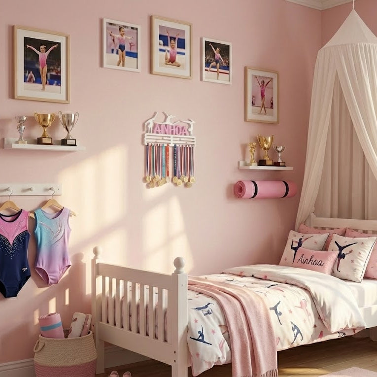 Colgador de Medallas de Gimnasia Artística/Rítmica Personalizado