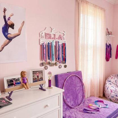 Colgador de Medallas de Gimnasia Artística/Rítmica Personalizado