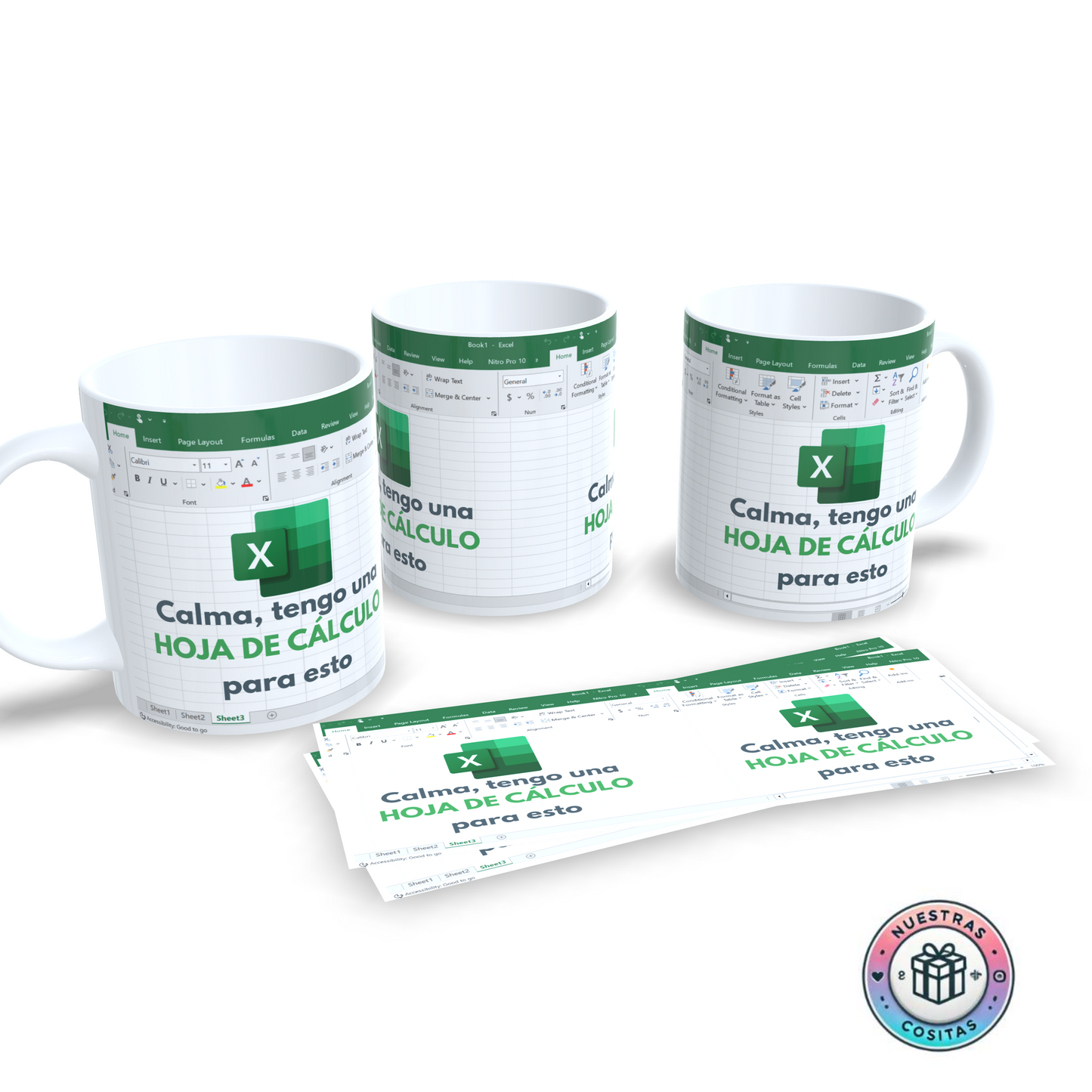 Taza divertida Excel – “Calma, tengo una hoja de cálculo para esto”