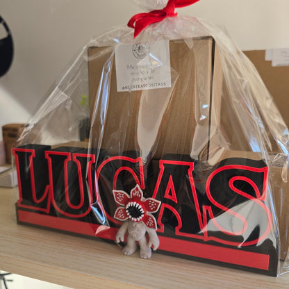 Nombre Personalizado Estilo "Stranger Things" - Impresión 3D Premium