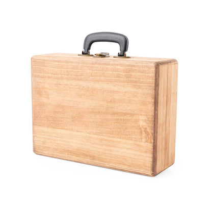 Tocadiscos portátil Bluetooth en maletín de madera · Vinilo