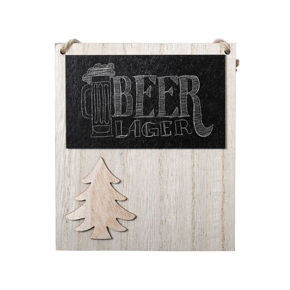 Adorno de Navidad de madera con pizarra · Abeto