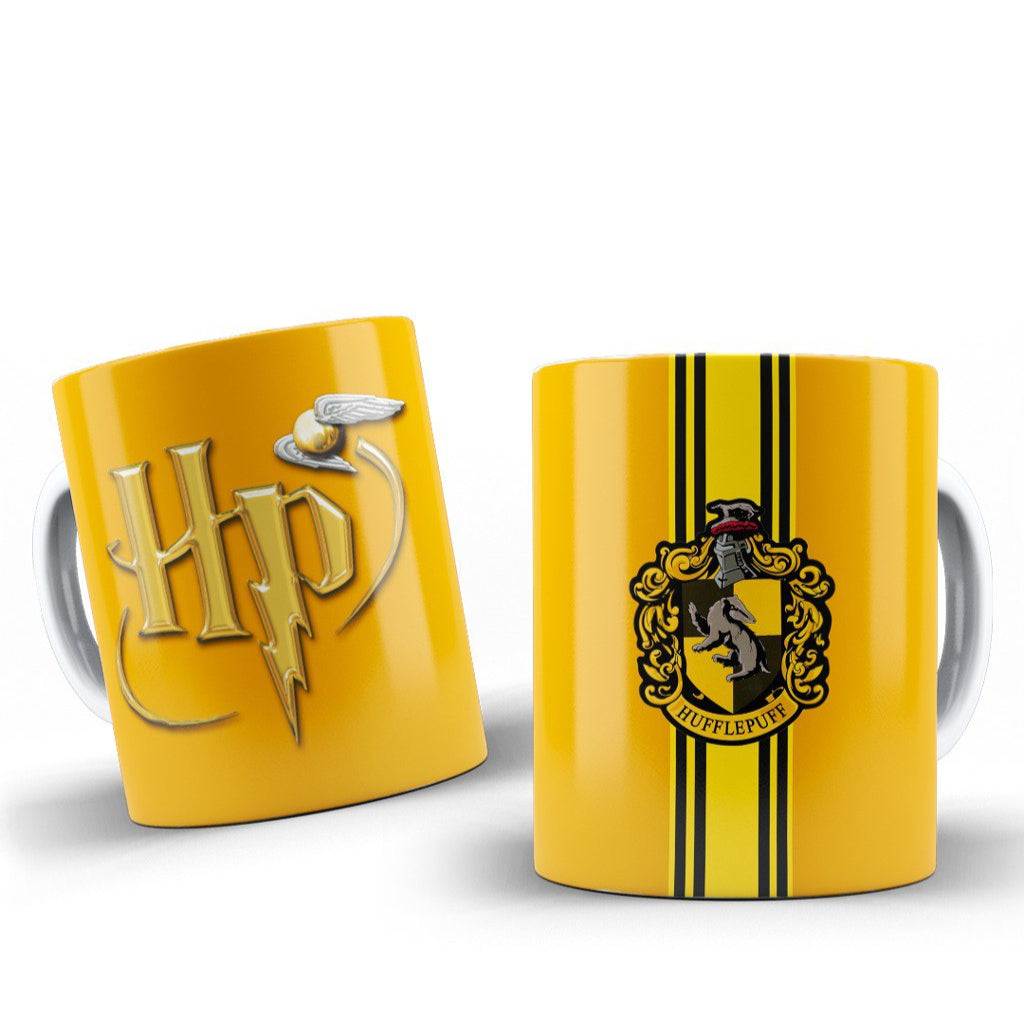 Taza Hufflepuff – Escudo y colores oficiales de Hogwarts