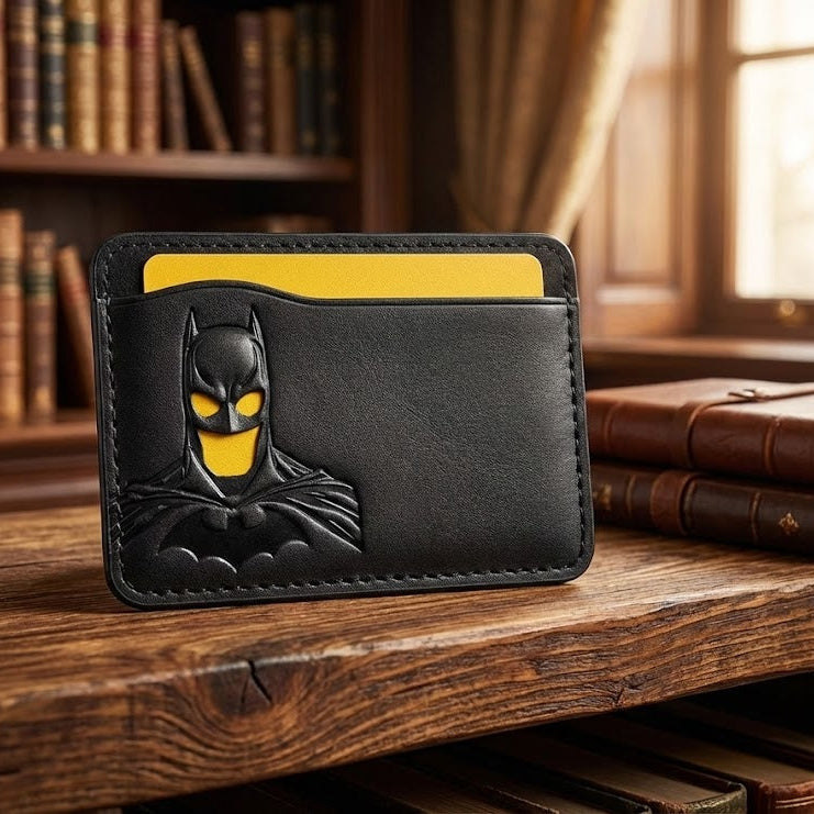 Tarjetero "I'm Batman" – Funda de Polipiel que Transforma tu Cara en el Caballero Oscuro