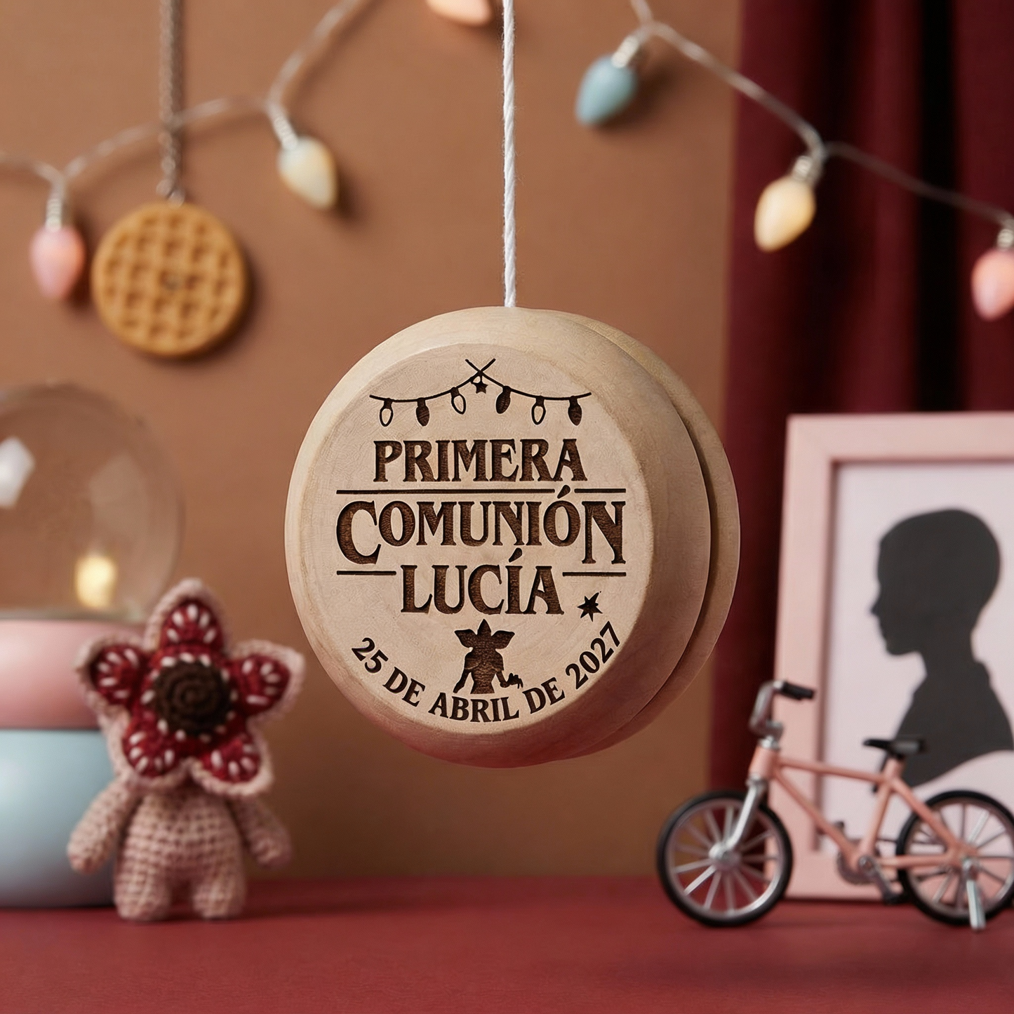 Yoyó de Madera Personalizado "Stranger Things" – Recuerdo Primera Comunión